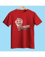 Create GB Pima Round Neck T-Shirt Red
